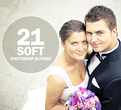 PS动作－21个柔化色调：21 Soft photoshop Actions